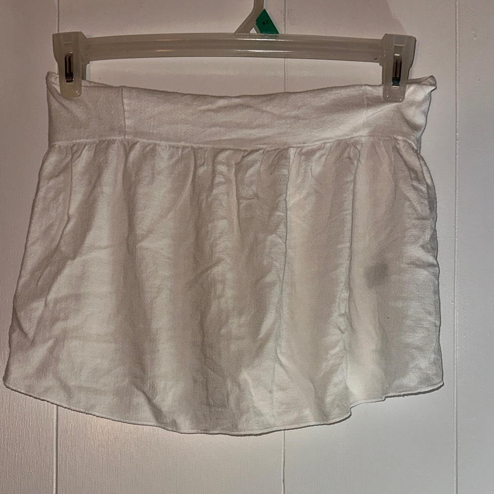 SHEIN White Mini Skirt, Size L, Like New.